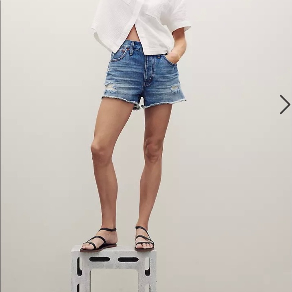 Madewell Distressed Denim Shorts - 29 (run large)